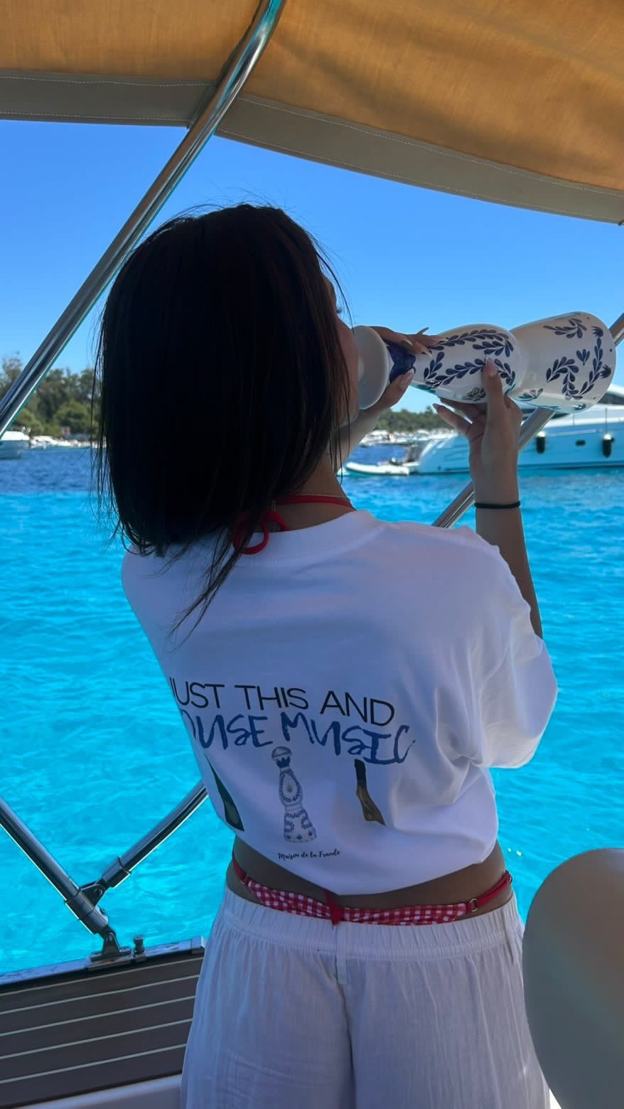 T-Shirt "Just this and HOUSE MUSIC"
