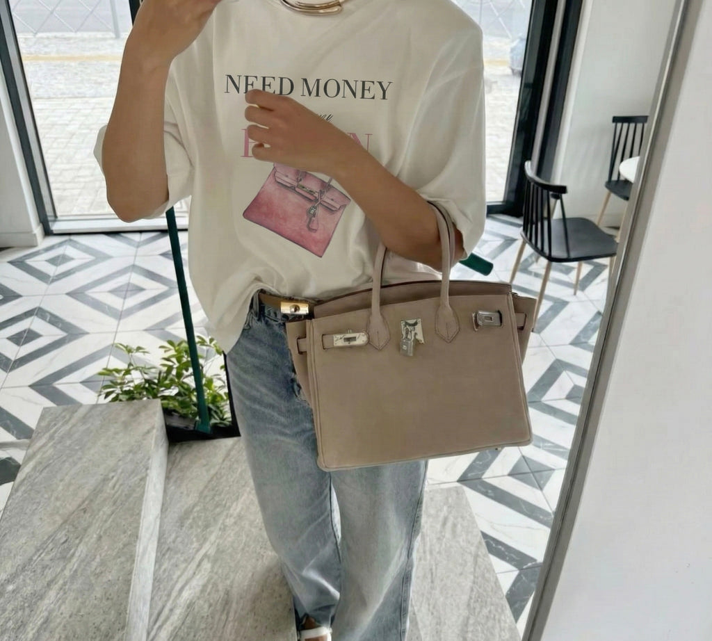 T-Shirt "Need Money For My Birkin" Rose