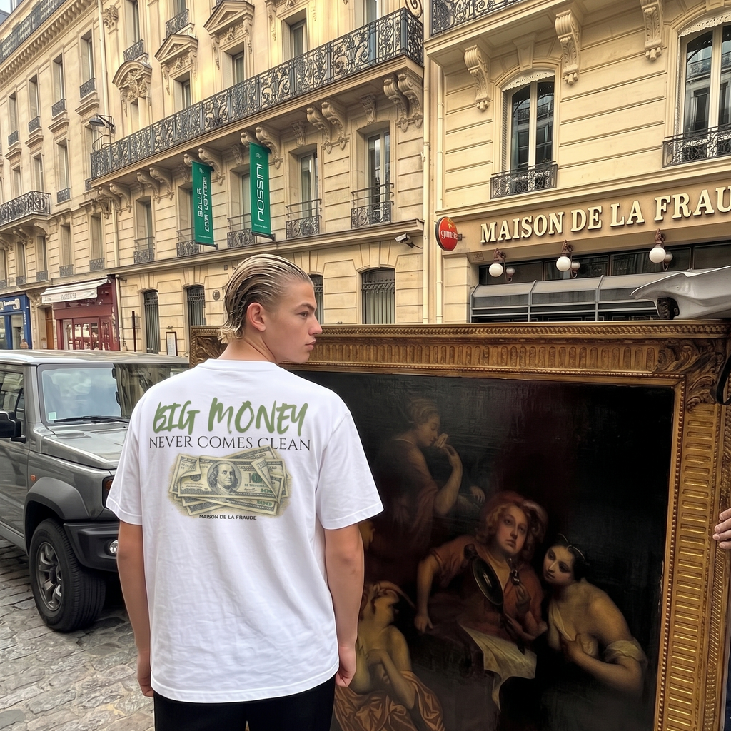 T-Shirt "Big Money Never Comes Clean"